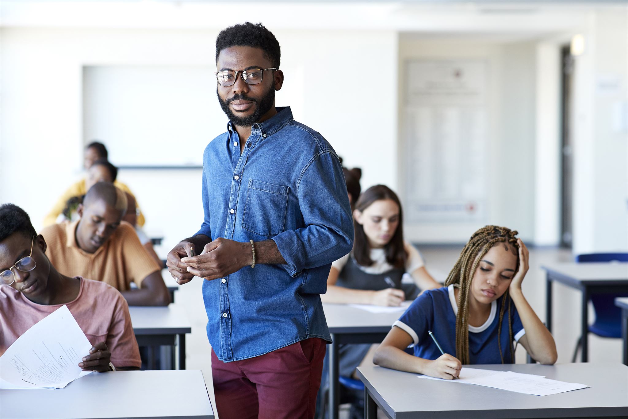 Student participating in international academic exchange